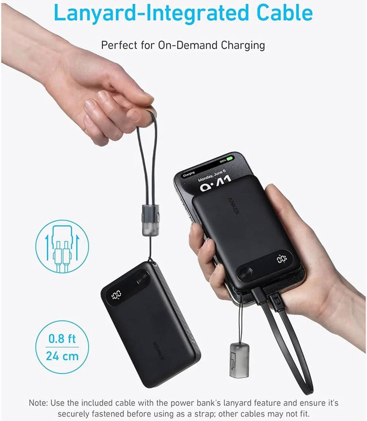 Shop the Anker Power Bank 10,000 mAh (22.5 W) A1257H11 Black at Tekhnia Store Qatar.
