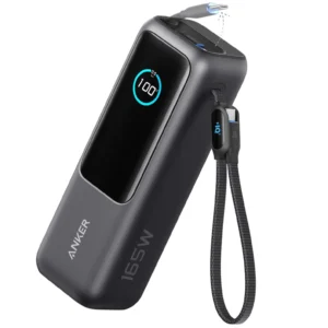 ANKER A1695H11 ZOLO POWER BANK (25K, 165W, BUILT-IN USB-C AND RETRACTABLE CABLE)