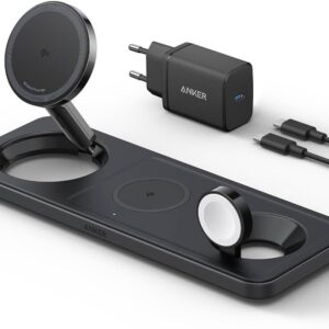 ANKER   BUNDLE  OF  3  IN  1  MPP  QI2  WITH  UK  CHARGER(B25M3V11)-PILLAR  SHAPE