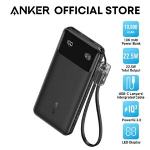 ANKER  POWER  BANK  10,000MAH,  22.5W(A1388H11)  -BLACK