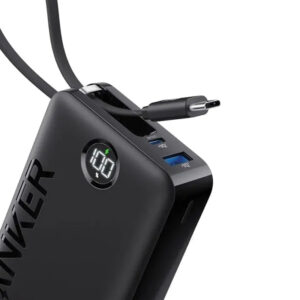 ANKER  POWER  BANK  20,000MAH,22.5W,(A1647H11)BUILT-IN  USB-C CABLE