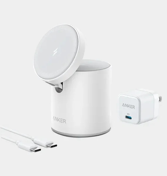 ANKER  623  MAGNETIC WIRELESS  CHARGER  (MagGo)-  WHITE(B2568221)